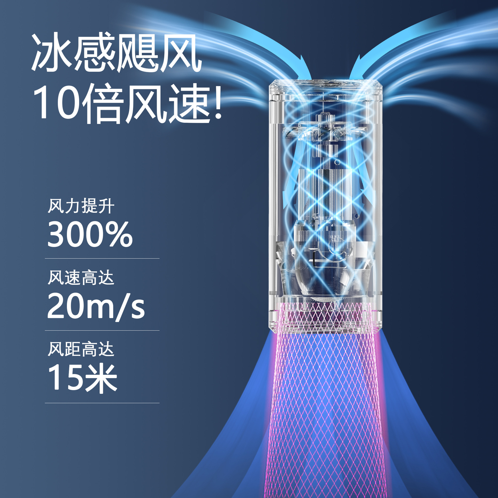Mini small handheld fan keyboard dust blower car vacuum cleaner wireless high power brushless violent fan