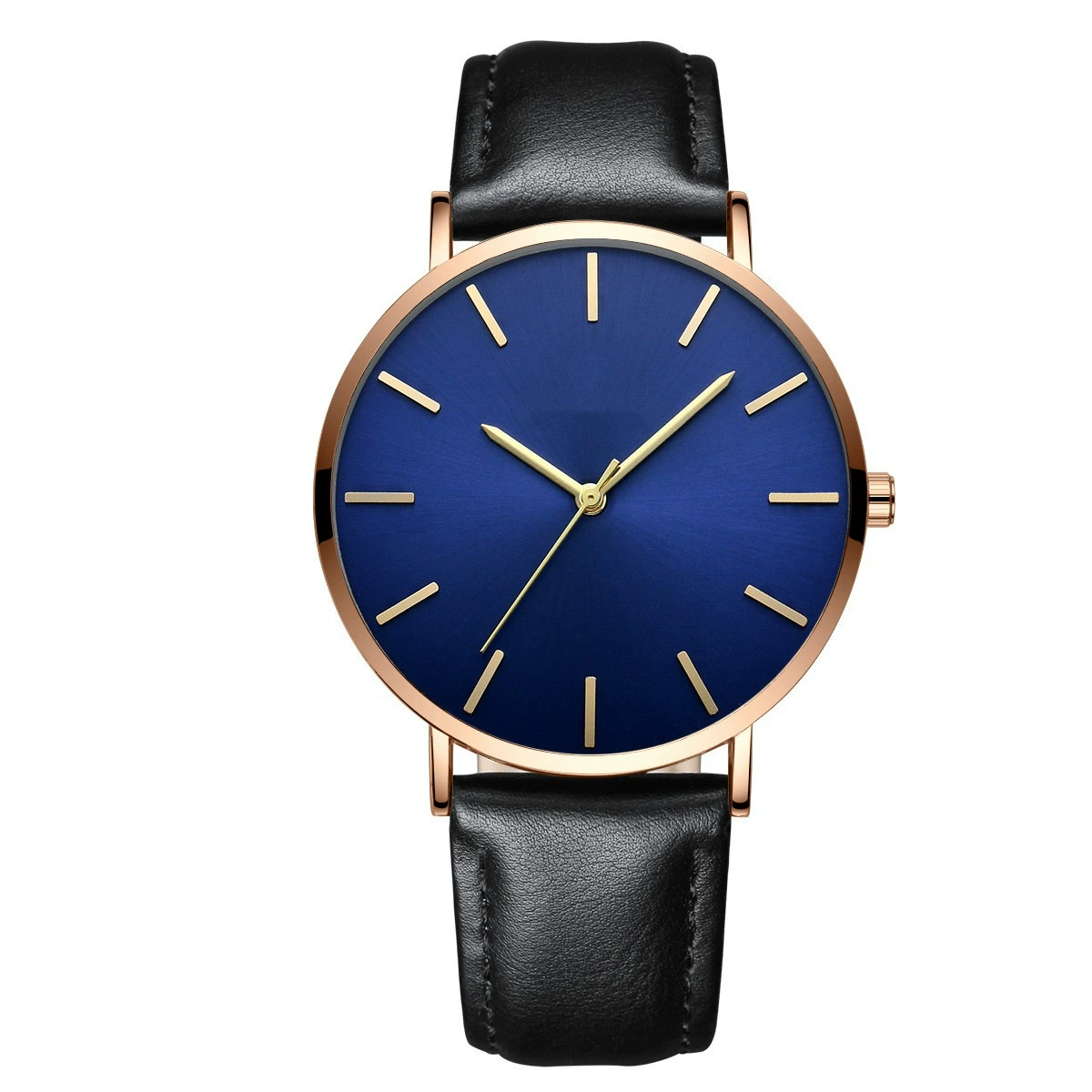 Fashionable Ultra-Thin Quartz Watch with Elegant Design and Pointer+Digital Display for Men