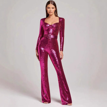 Jumpsuit sequined evening gown��Ƭ���|��Ů���b�L�������B�wѝ