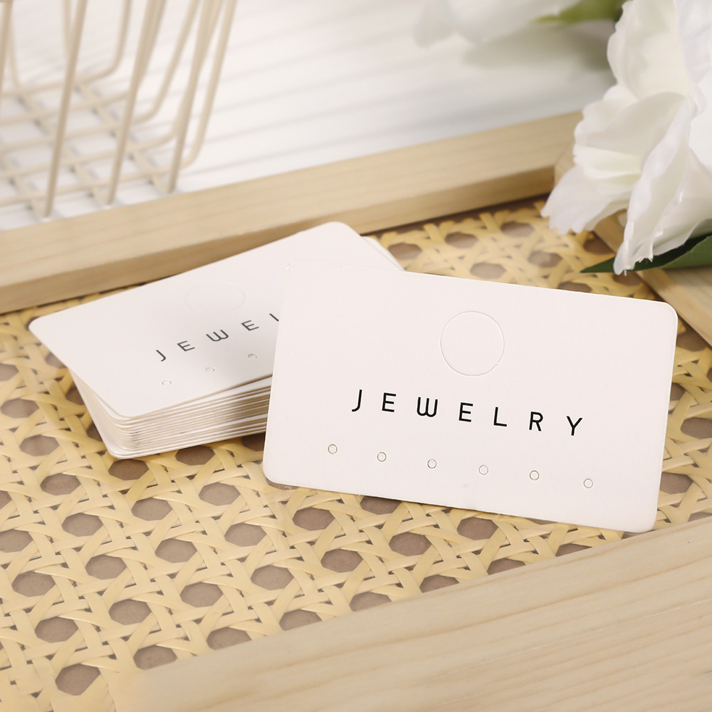 厂家直销耳钉耳圈卡片卡纸饰品项链美甲纸板耳饰包装DIY饰品批发