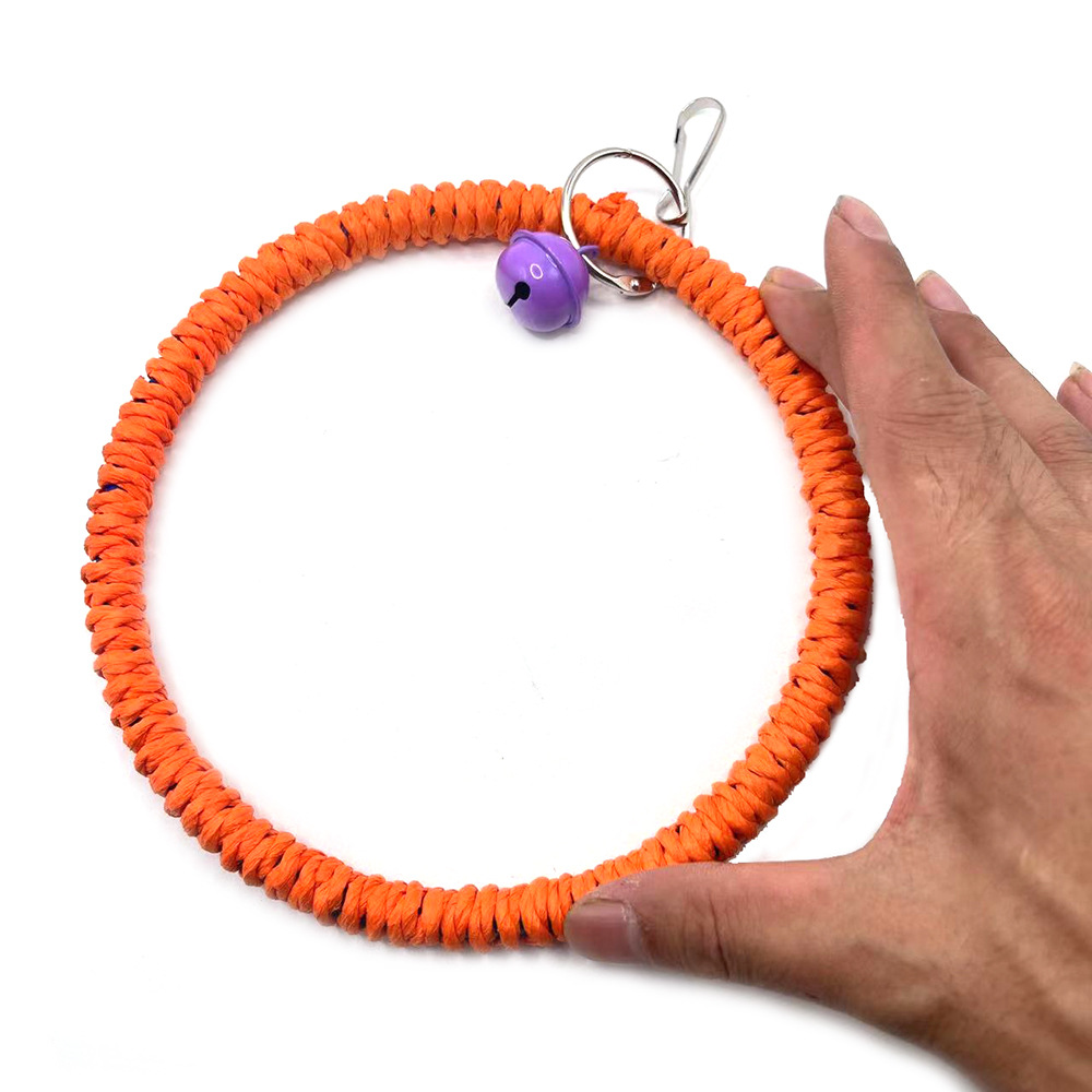 Nuevo estilo transfronterizo tema de Halloween juguete de pájaro columpio de pájaro colgante de anillo de pájaro juguete de decoración de jaula de pájaro accesorios