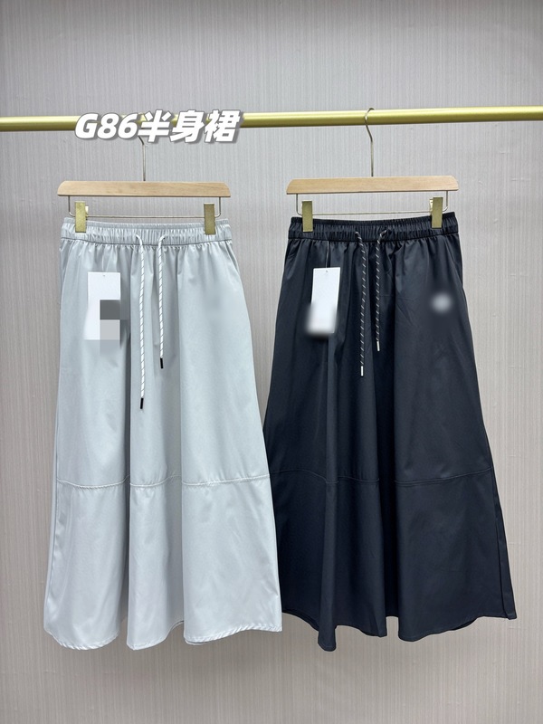 Lu's 2025 新しい女性のハイウエスト山本ワークウェアスカートハーフ丈洋ナシ型ミッドレングス弾性ウエストカジュアル A ラインスカート|undefined