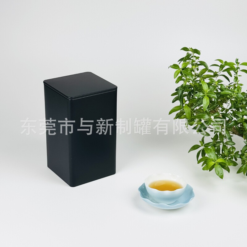 85mm纯色茶叶罐通用马口铁铁罐密封空盒长方形茶叶铁盒包装现货|undefined