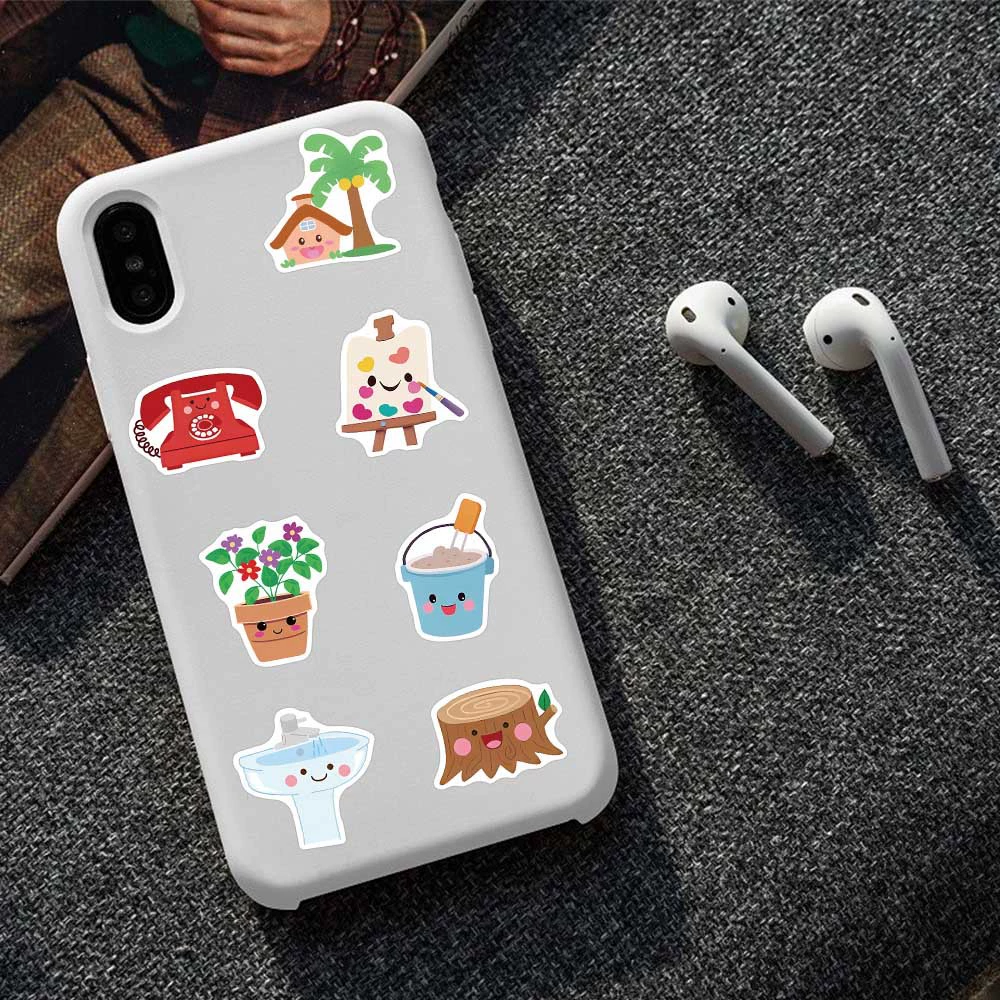 Мультяшная игрушка, наклейка, защита для ноутбука и водонепроницаимая защита для мобильного телефона, стикеры