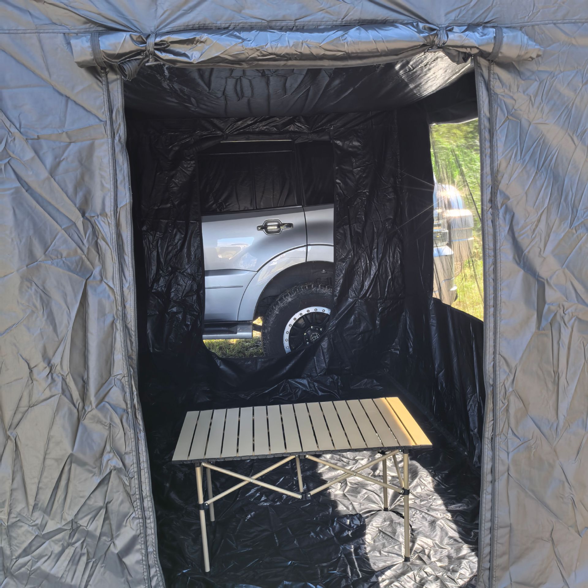 Car Side Tent, Side Tent, House Canopy, Car Side Cloth House, Car Rainproof, Sunproof, Mosquito-Proof Tent, Outdoor
