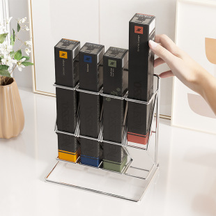 Modern Simple Creative Home Storage Supplies Coffee Capsule Rack Four Row Nespresso Milk Ball Box Capsule Rack