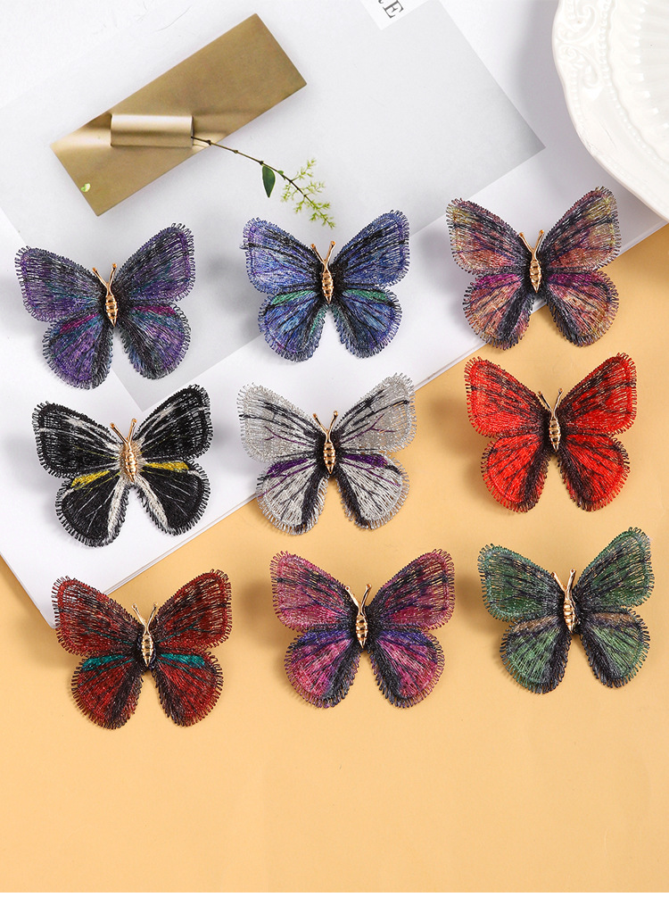 6g Weight Retro Classic Style Pin Butterfly Zinc Alloy Plating Women's Brooches