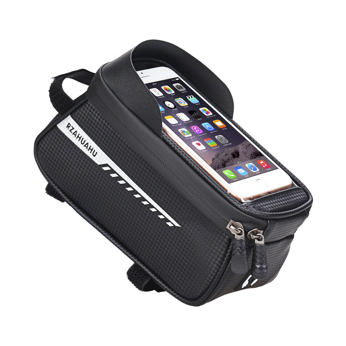 Outdoor Bicycle Top Tube Bag, Mountain and Road Bike Front Frame Bag, Multifunctional Riding Head Bag, Mobile Phone Saddle Bag