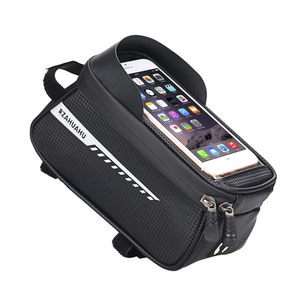 Outdoor Bicycle Top Tube Bag, Mountain and Road Bike Front Frame Bag, Multifunctional Riding Head Bag, Mobile Phone Saddle Bag