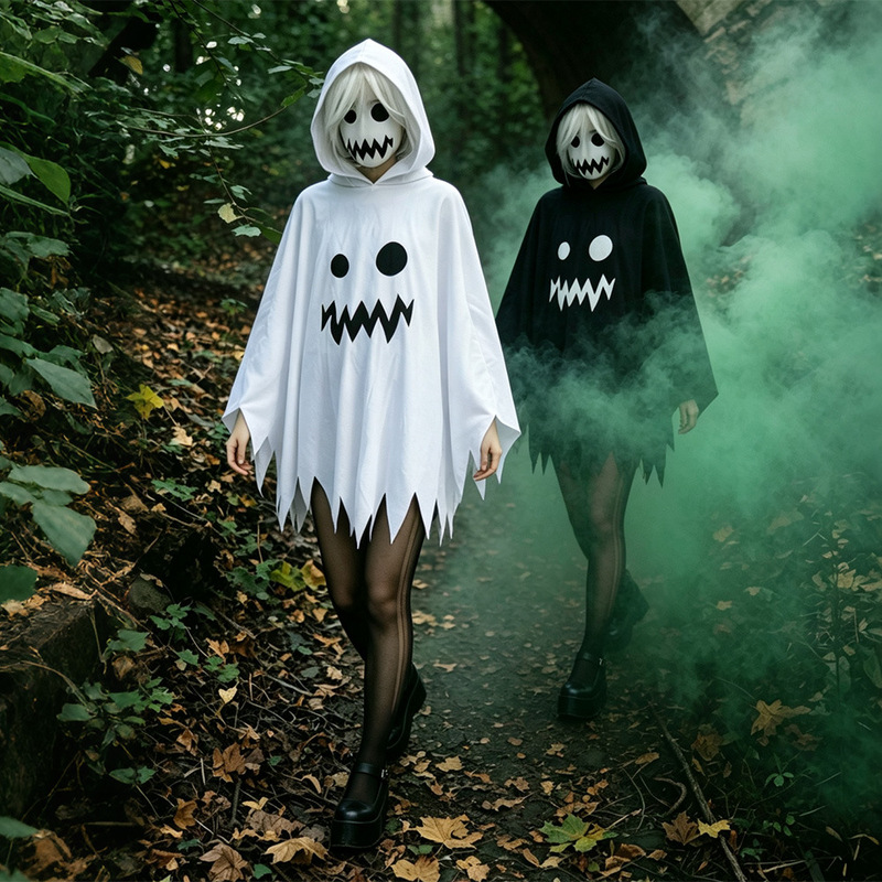 Halloween Ghost Costume Cute Cape Cloak Children's Outfit Stage Performance Masquerade Party Costume