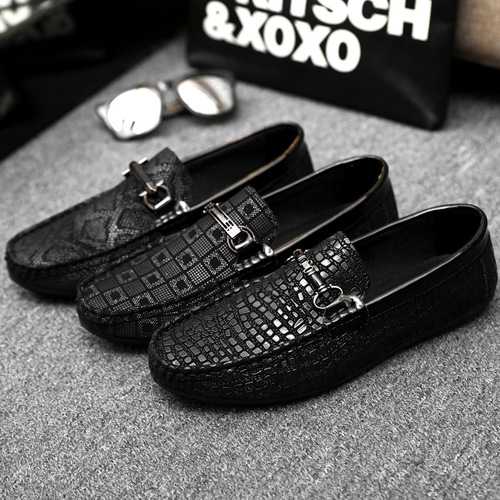 European Men's Shoes  Spring New Beanie Shoes Men's Low-cut Slip-on Breathable Lazy Shoes One-Piece Loafers