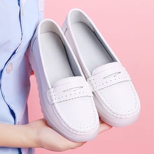 護士鞋女軟底透氣不累腳舒適厚底單鞋2022新款小白鞋現貨跨境代發