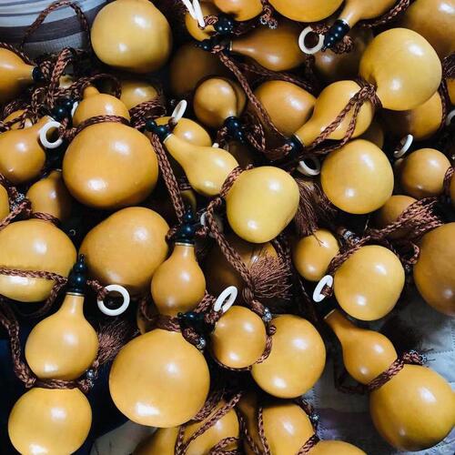 Natural wine gourd, feng shui gourd, wine pendant, copper mouth plastic plug, beeswax anti-seepage, antique real gourd