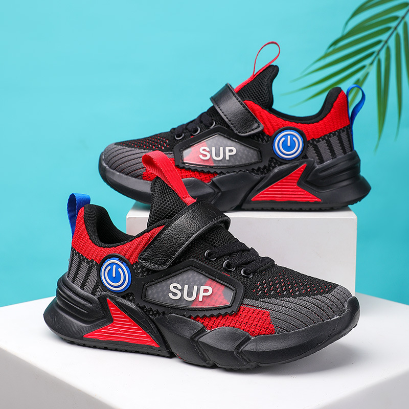 工廠直供童鞋批發新款兒童運動鞋跨境透氣網鞋男女童鞋防滑跑步鞋