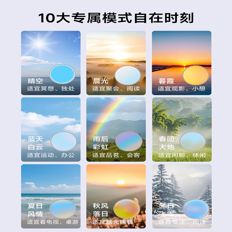2025新款天境灯吸顶灯温馨浪漫房间卧室圆形简约现代客厅灯LED吸|undefined
