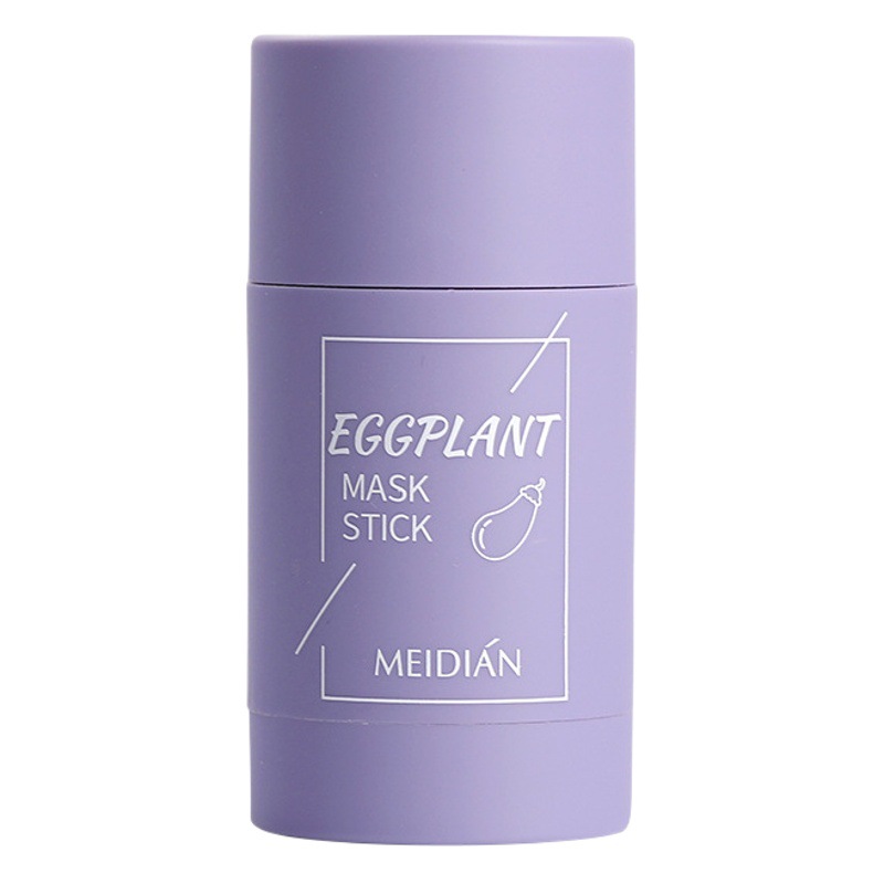 Meidian Green Tea Solid Mask Eggplant Mud Mask Stick Smear-On Moisturizing, Moisturizing, Acne Removal, Oil Control Calendula