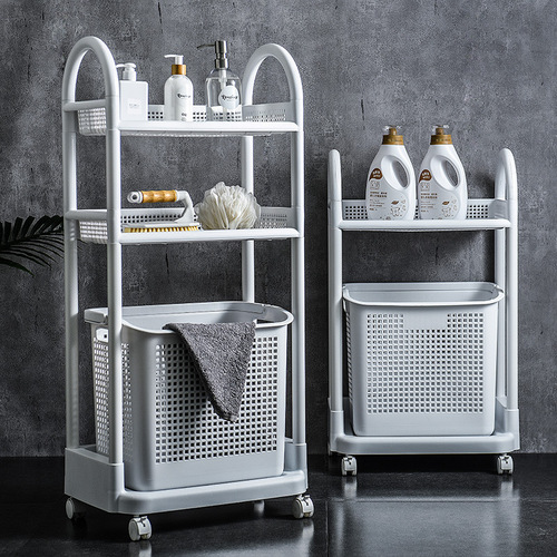 Simple dirty clothes storage basket, bathroom portable laundry basket, dirty clothes basket, bathroom layered removable dirty clothes basket