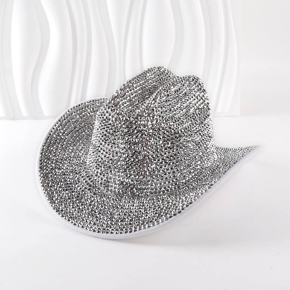 Sombrero de vaquero de fieltro – para bodas/fiestas temáticas, estilo western