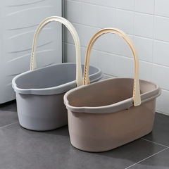 Portable thickened mop bucket water storage plastic bucket rectangular collodion large household car wash and floor wash bucket mop bucket