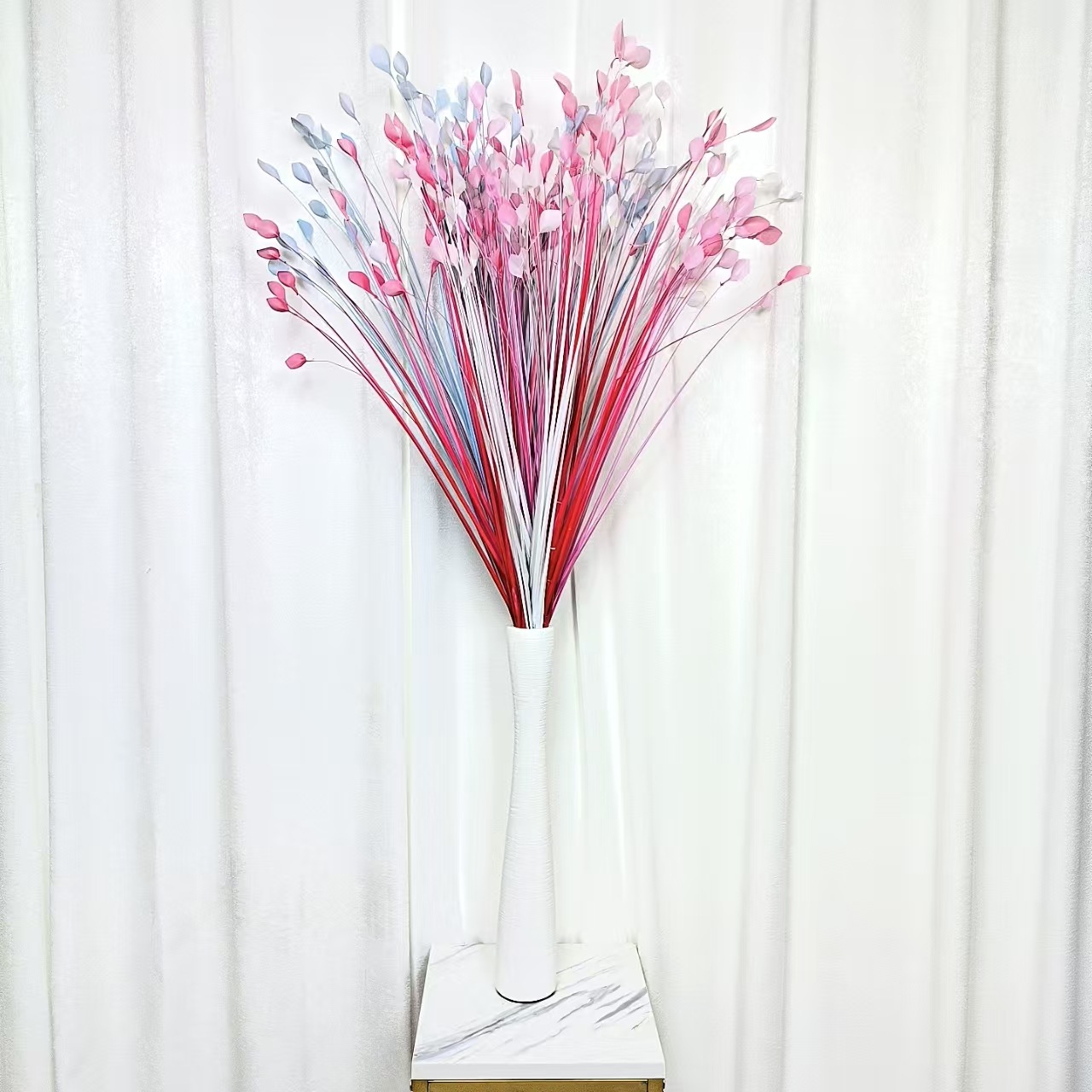 烟花芦苇装饰 婚庆节日氛围装饰花 人造金丝芦苇假花 仿真孔雀草