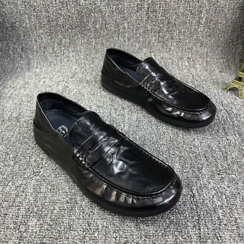 Casual Beanie Shoes for Men, New Business Leather Shoes for Men, Soft Sole, Soft Surface, Comfortable Lazy Slip-On Genuine Leather Men's Shoes Casual Beanie Shoes for Men, New Business Leather Shoes for Men, Soft Sole, Soft Surface, Comfortable Lazy Slip-On Genuine Leather Men's Shoes