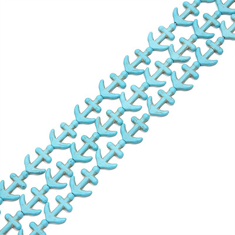 Synthesized turquoise universal round beads