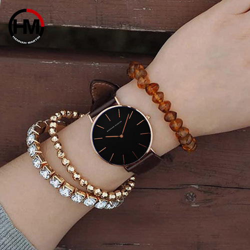 Japanese Quartz Waterproof Watch with Shrimp Skin Strap for Ladies - Factory Direct Wholesale