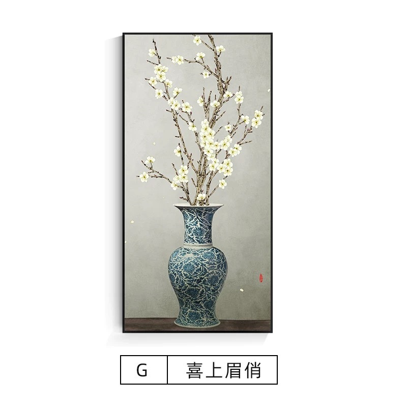 背景壁新しい中国風の玄関装飾絵画エントリーテクスチャ吊り絵画壁画スプレー塗装油絵キャンバス絵画アルミ合金フレーム|undefined