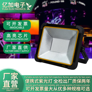Portable purple light UV curing light party party fluorescent atmosphere light solar portable purple light floodlight