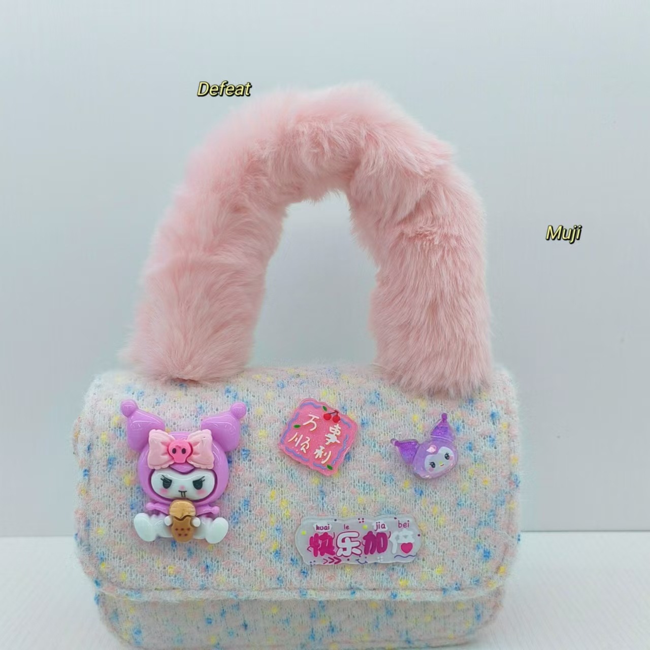 Bolsa de peluche de dibujos animados Kulomi, mochila de hombro, princesa, bolsa de cambio, bolsa de accesorios, bolsa pequeña para niños