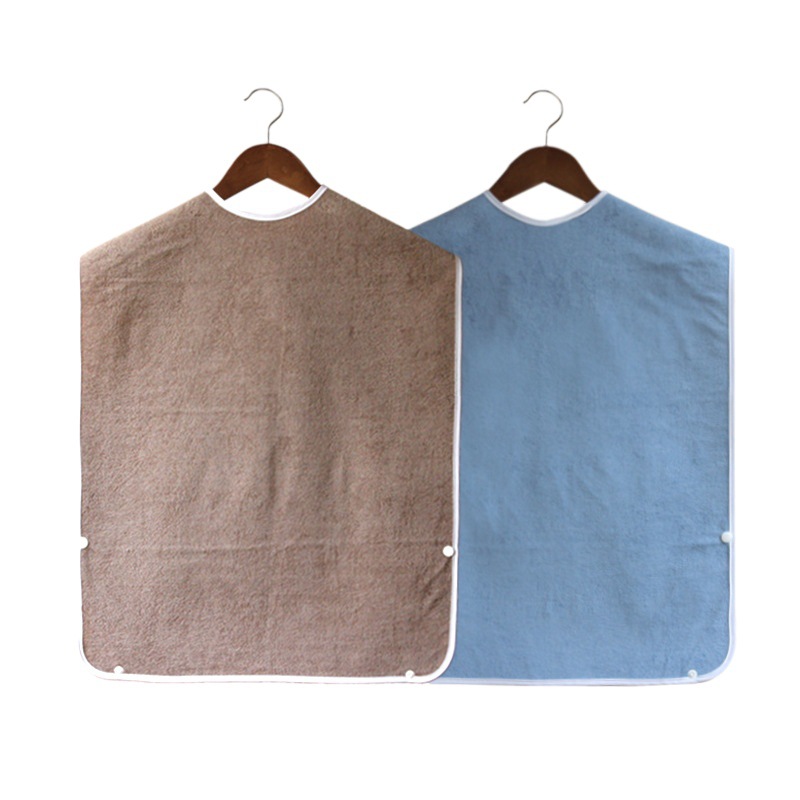 Amazon fábrica transfronteriza suministro de ancianos babero impermeable adulto grande toalla babero ancianos babero