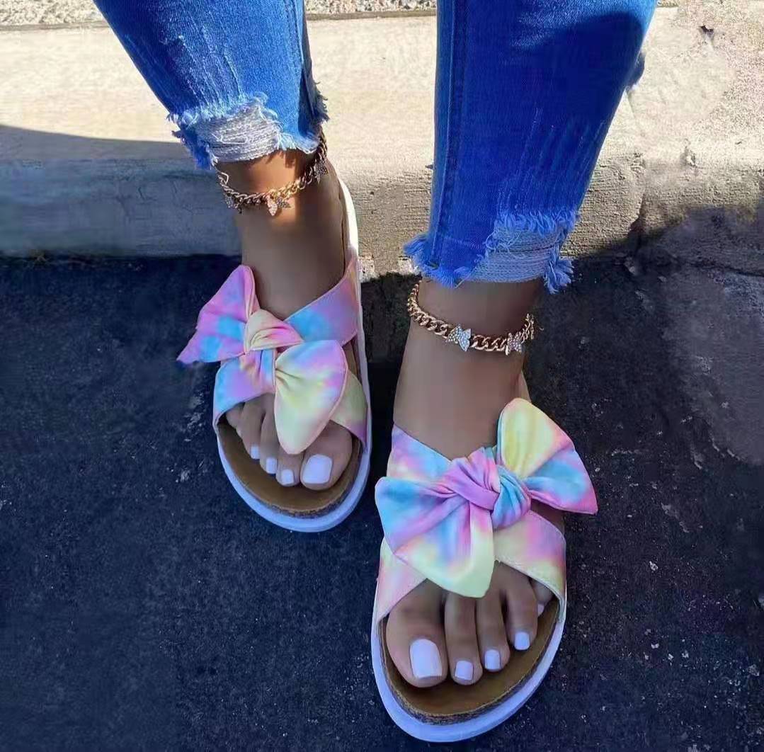 outer wear summer new fashion bow flat sandals NSPE54654