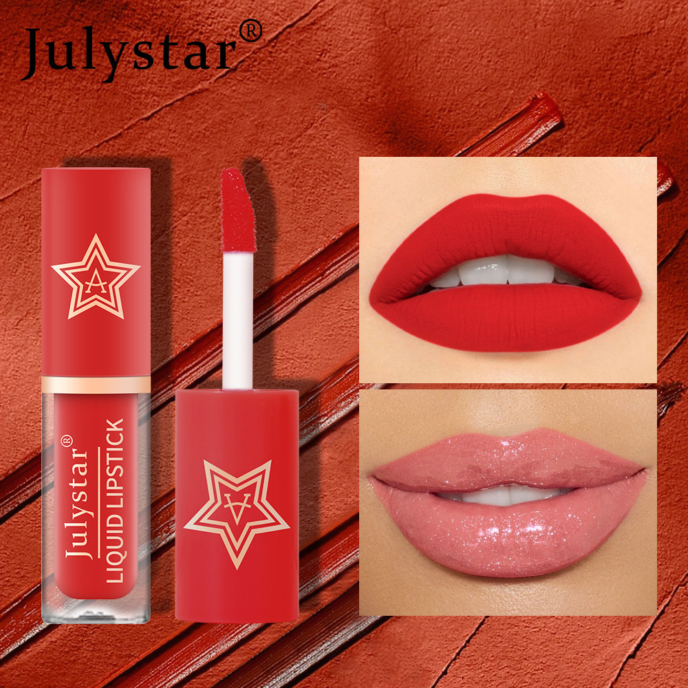 Carina Maquillage mat, décoloration, boîte de vernis à lèvres antiadhésive, ensemble de rouge à lèvres naturel tridimensionnel hydratant et longue durée_voghion.com