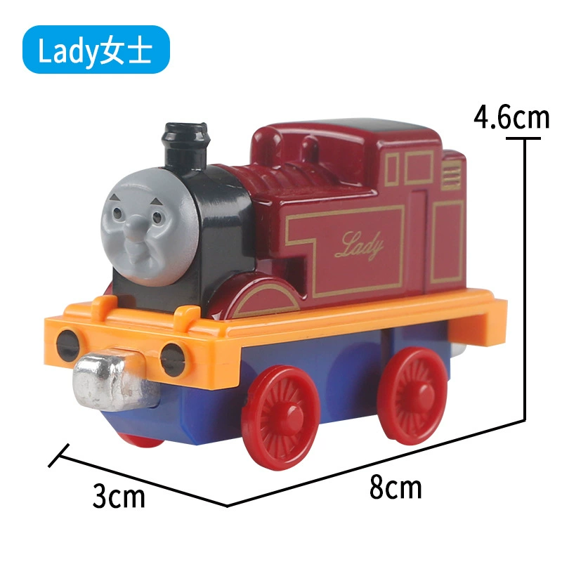 Потрясающая магнитная игрушка паровозик Thomas James Pull Back Little Locomotive с Percy Edward для детей 2–5 лет, сплав, набор 3 головоломки