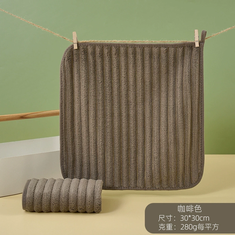 Полотенце из кораллового флиса 30×30 см, быстро сохнущее, впитывающее