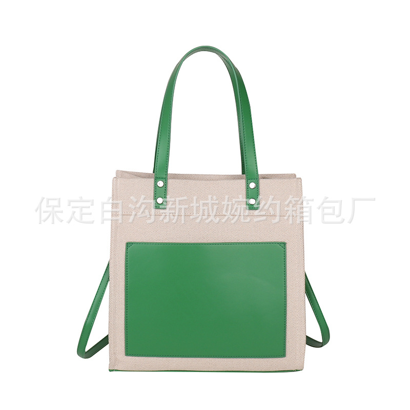 Bolso portátil de lona personalizado para mujer nueva tendencia con logotipo impreso en color casual bolso de mensajero de viaje de negocios