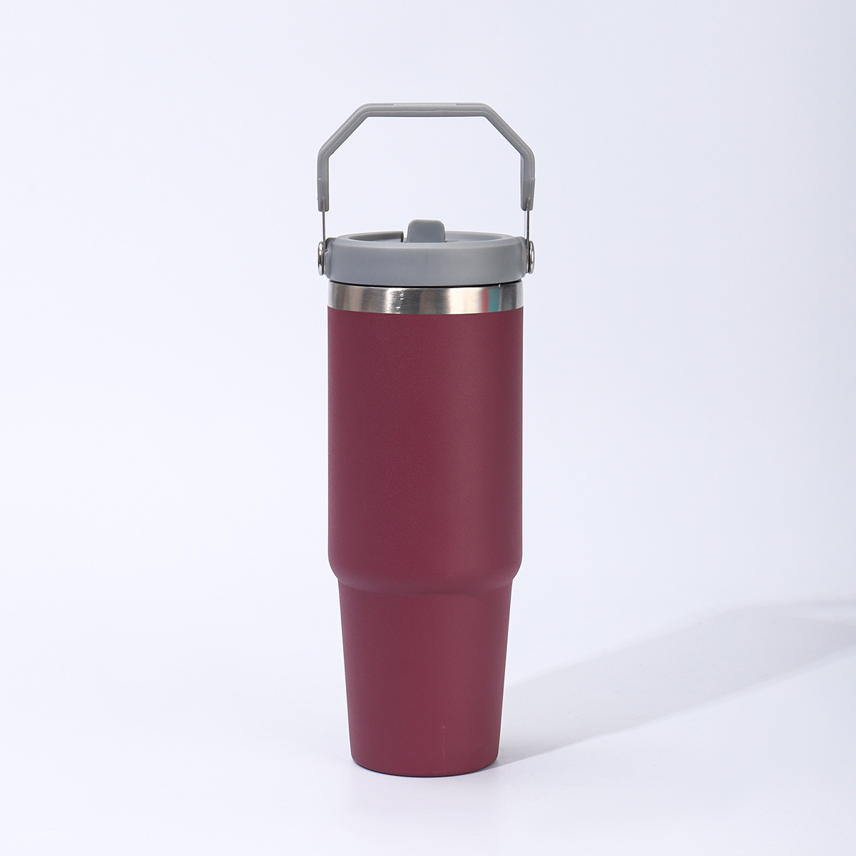 Moda simple de 30oz taza de hielo portátil de gran capacidad 304 taza de acero inoxidable taza de paja de automóvil taza de automóvil