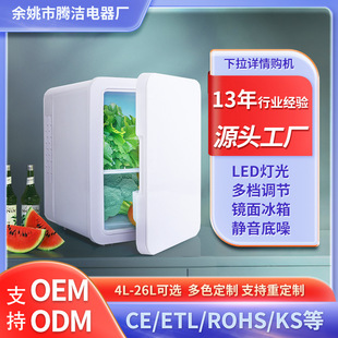 4L Plastic Door Car Refrigerator Large Capacity Freezer Home Beauty Dc Refrigerator Manufacturer Direct Delivery Supports Cross-Border Delivery
