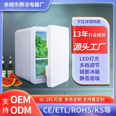 4L Plastic Car Refrigerator, Large Capacity Freezer, Household Beauty Fridge, Dc Refrigerator, Direct from Manufacturer, Supports Cross-Border Shipping (Soyuducular)