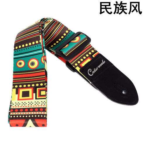 Heat transfer folk guitar strap personal back strap electroacoustic guitar bass guitar strap guitar accessories college