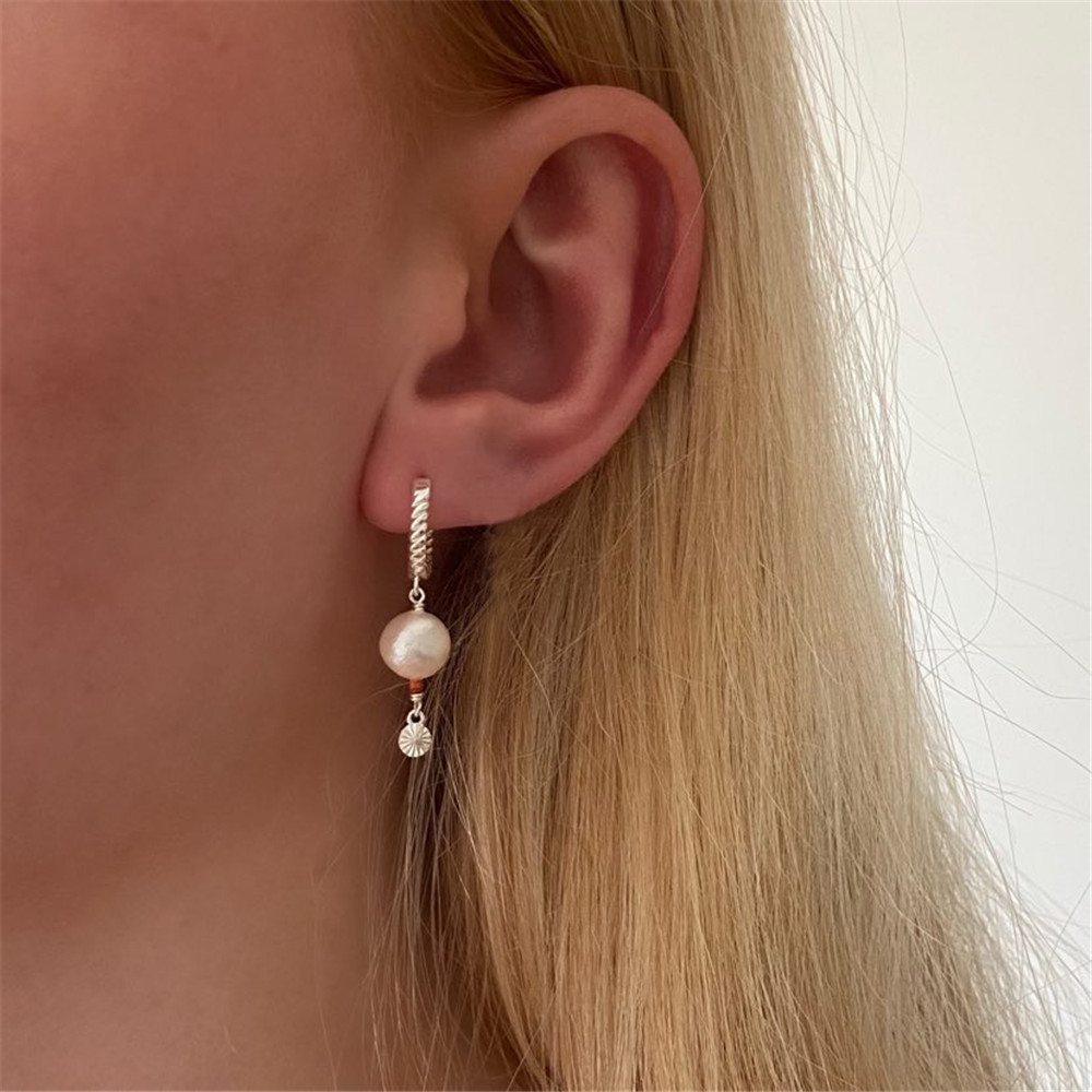 1 Pair Elegant Snowflake Plating Sterling Silver Drop Earrings display picture 25