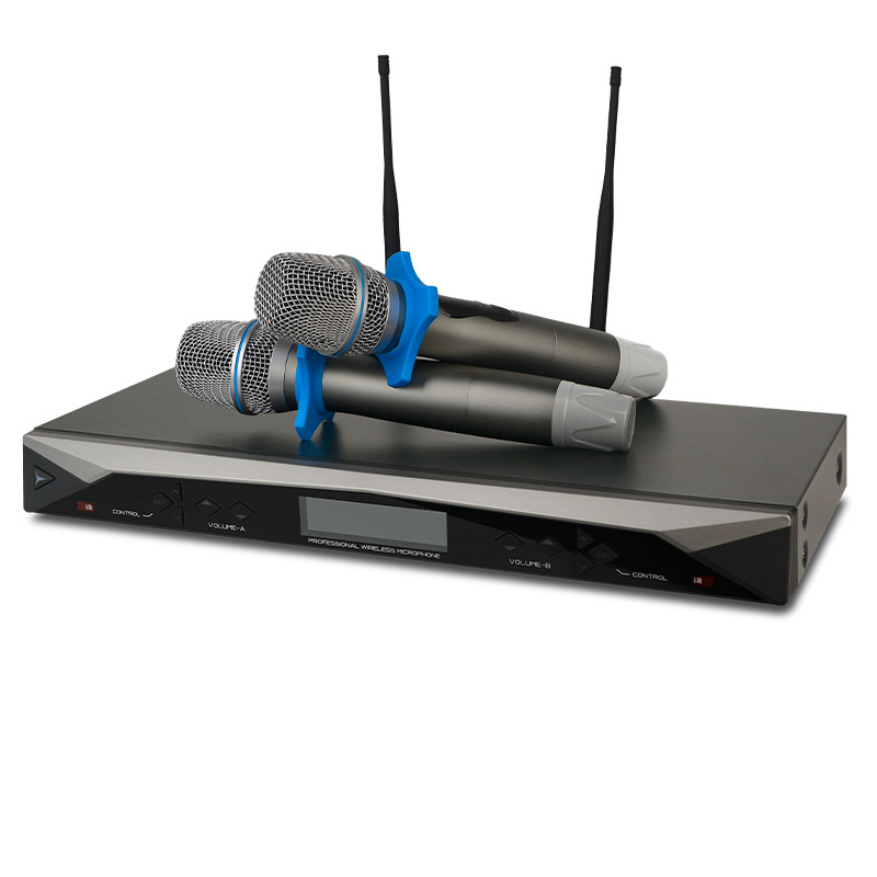 狮乐 SH-11 金属U段无线手持一拖二会议舞台演出家用话筒KTV