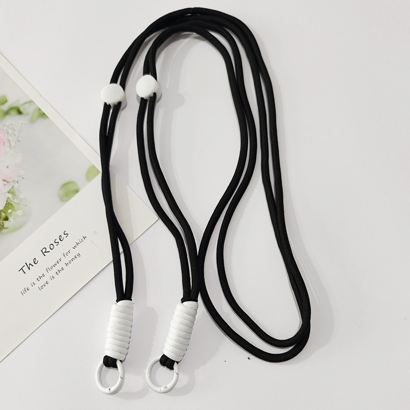 Cordón de teléfono móvil ajustable tejido anudado correa cuerda desmontable crossbody cuerda de teléfono móvil correa de teléfono móvil se puede llevar de vuelta