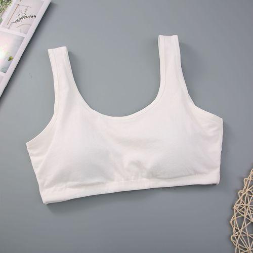[Fat in seconds] Pure cotton middle school students' underwear, Korean version without rims, large breasts, small breasts, student development vest