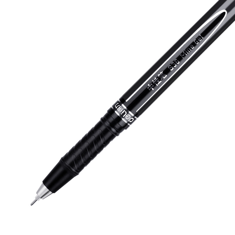 Deliky S36 pluma de agua de negocios 0.5mm pluma de carbono pluma de firma pluma de aguja completa pluma de agua pluma negra 12 paquetes