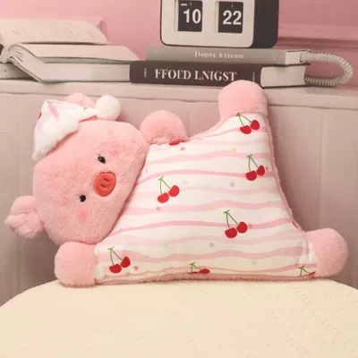 Waist support Cushion, Sleeping Companion Doll, Pink - super-cute-pink-pig-55cm-belly-suede-brushed-feel-clear-printing