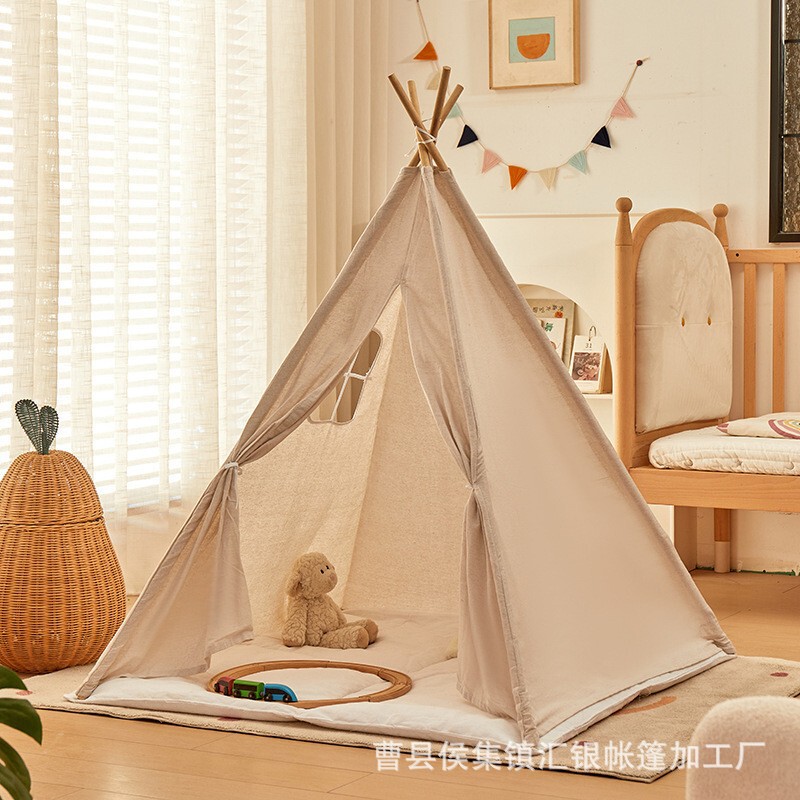Indoor Children's Tent, Small White Indian Playhouse, Popular Picnic Photo Prop Decoration