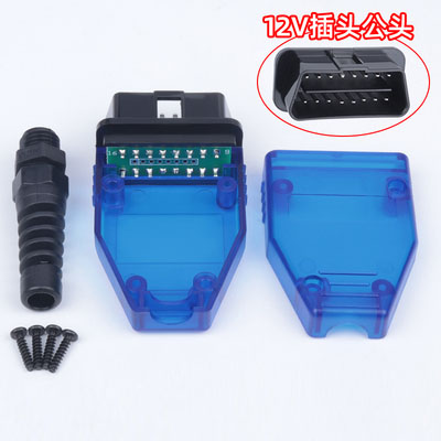 PCB 보드가 있는 F.12V 수형(투명 파란색)