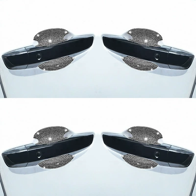 Protective Film with Diamonds, Anti-Scratch, Other Automotive Interior Supplies - door-bowl-4-piecesset-white-diamond-large-size
