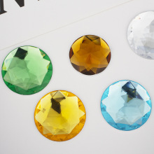 仿台圆形多角面平底压克力钻 diy倒角面服饰辅料饰品装饰配件批发